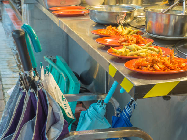chinatown hawker leftovers consumption